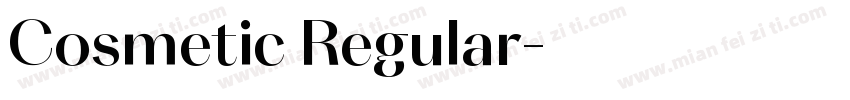Cosmetic Regular字体转换